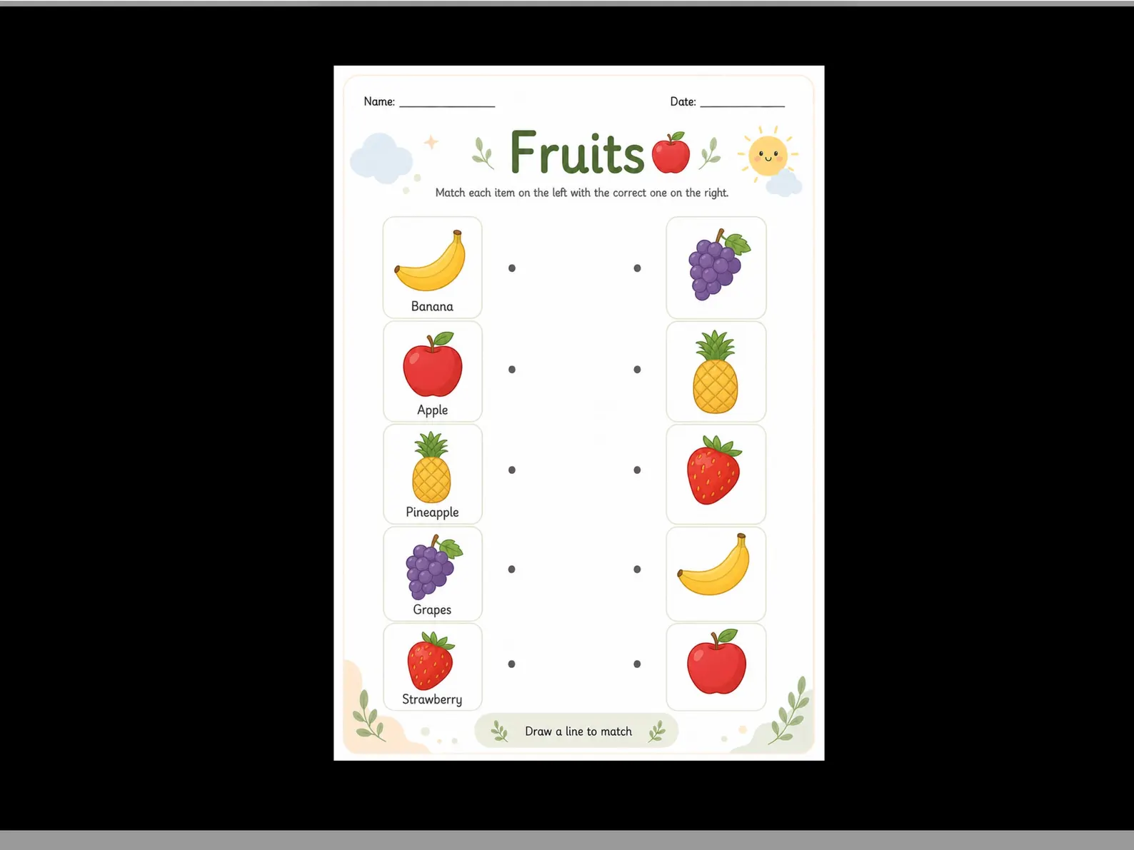 CuteLearner printable Printable Matching Worksheets, Kindergarten Learning Activity, Match the Picture, Educational Pages, Homeschool , Busy book, 40+ PDF — Mat — preview 5